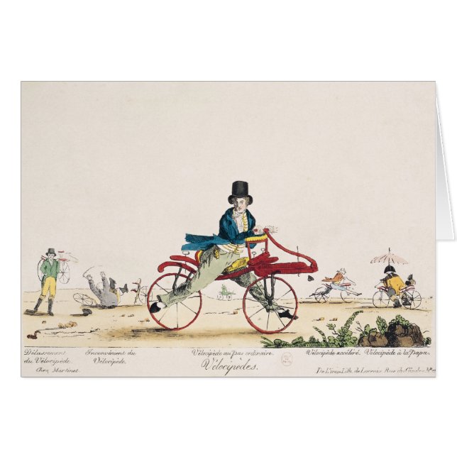 Velocipedes Hälsningskort (Framsidan Horizontal)