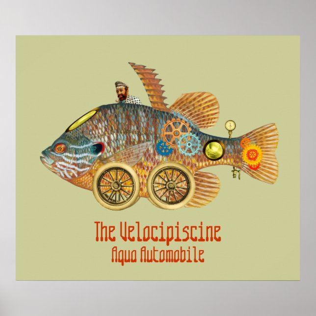 Velocipiscine ~ Aqua Automobile Poster (Framsidan)