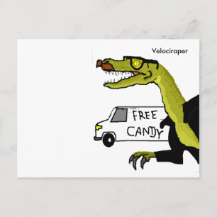 Velociraper Vykort