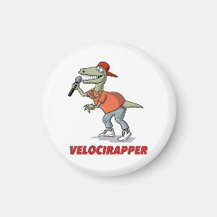 'Velocirapper' T-shirt. Magnet