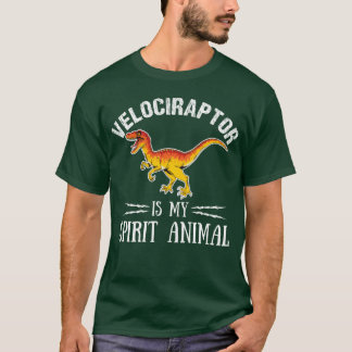 Velociraptor Är Min Andliga Djur Paleontolog v T Shirt