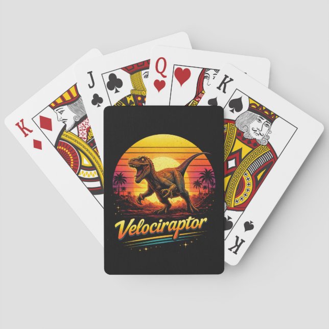 Velociraptor Casinokort (Baksidan)