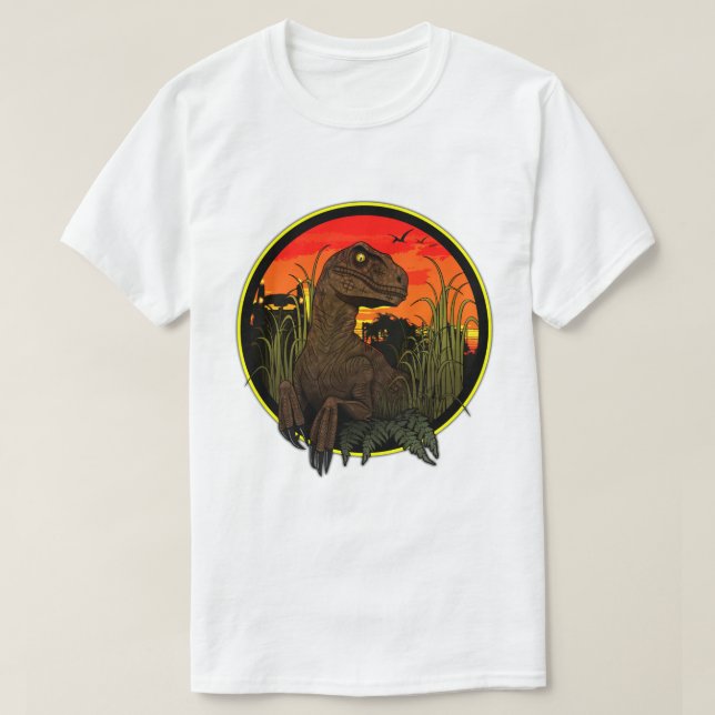 Velociraptor - Clever Girl T Shirt (Design framsida)