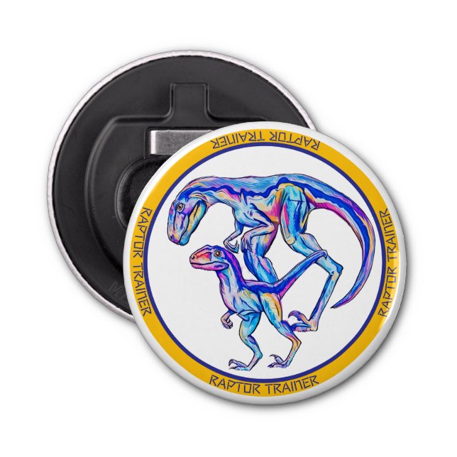 Velociraptor Coola Dinosaur Flasköppnare (Framsidan)