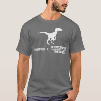 Velociraptor Dinosaur Dino Puns Math Geometry Pun T Shirt