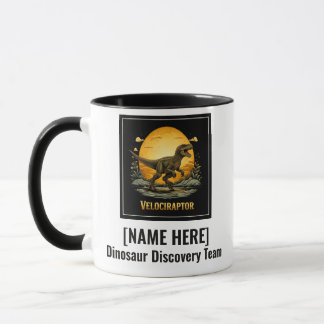 Velociraptor Dinosaur Förhistorisk Måne Mugg