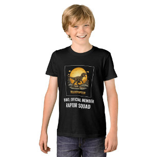 Velociraptor Dinosaur Forntid Måne T Shirt