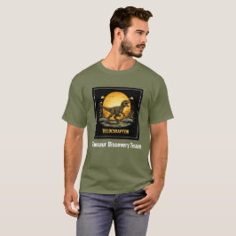 Velociraptor Dinosaur Prehistoric Moon T Shirt