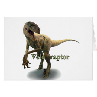 Velociraptor Hälsningskort