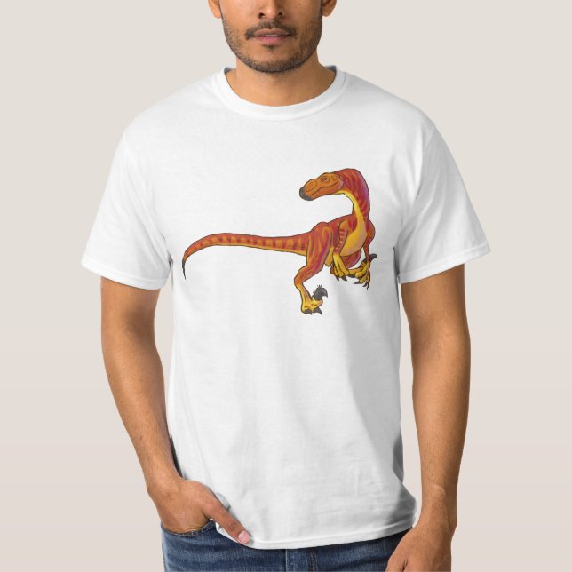 Velociraptor kickhastigheten Predator.Version 2 Tee Shirt (Framsida)