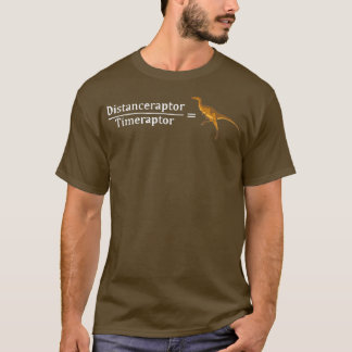 Velociraptor Math Funny Dinosaur Velocity Formula T Shirt