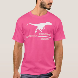 Velociraptor Physics Avstånd tidsformel dosinosau T Shirt