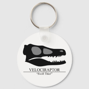 Velociraptor Skull Nyckelring