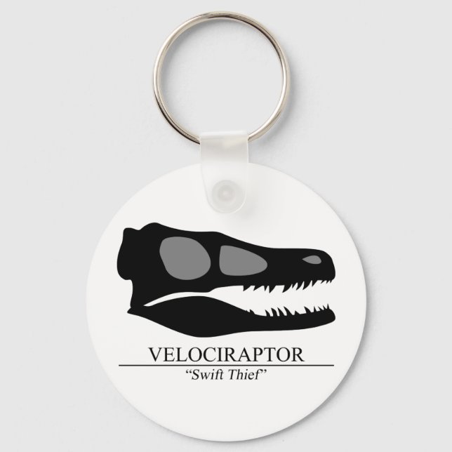 Velociraptor Skull Nyckelring (Framsida)