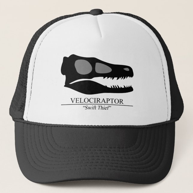 Velociraptor Skull Truckerkeps (Framsida)