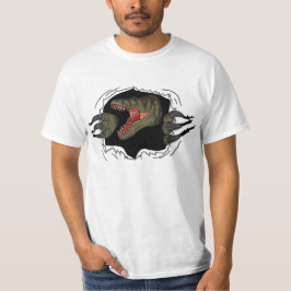 Velociraptor som river sönder till och med t-shirt