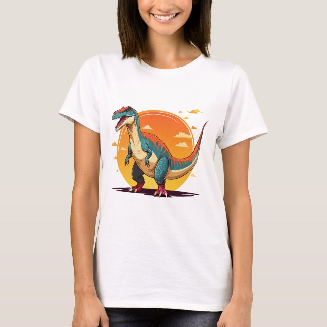 Velociraptor T Shirt (Framsida)