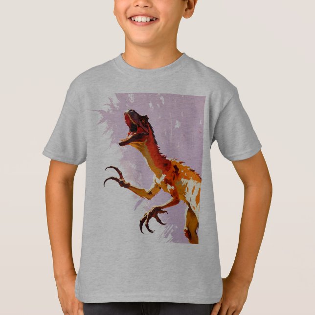 Velociraptor T Shirt (Framsida)