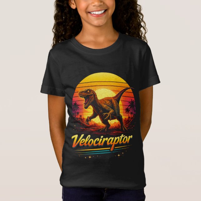 Velociraptor T Shirt (Framsida)