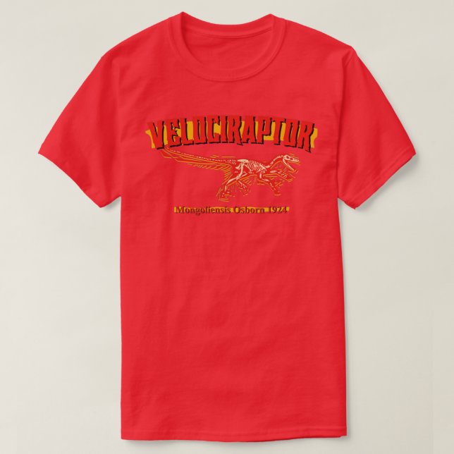 velociraptor t shirt (Design framsida)