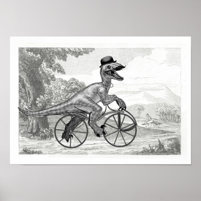 Velociraptor velocipede poster (Framsidan)