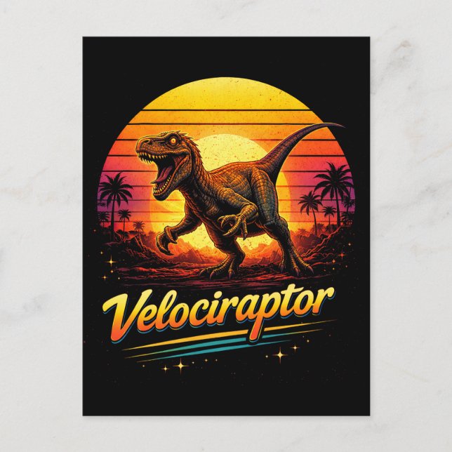 Velociraptor Vykort (Framsida)