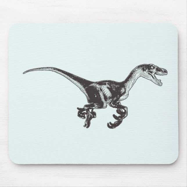 VelociraptorDinosaur Mousepad Musmatta (Framsidan)