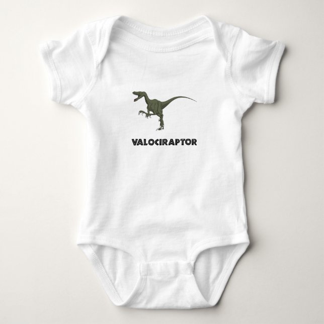 VelociraptorDinosaur T Shirt (Framsida)