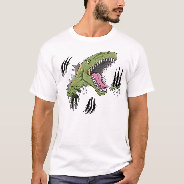 VelociraptorDinosaurT-tröja Tee Shirt (Framsida)