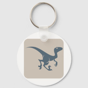 Velociraptorsymbol Nyckelring