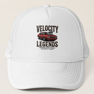 Velocity Legends Muscle Car Grafisk Pappamössa - S Keps