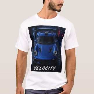 Velocity Redefined Sportbil Grafisk T-Shirt