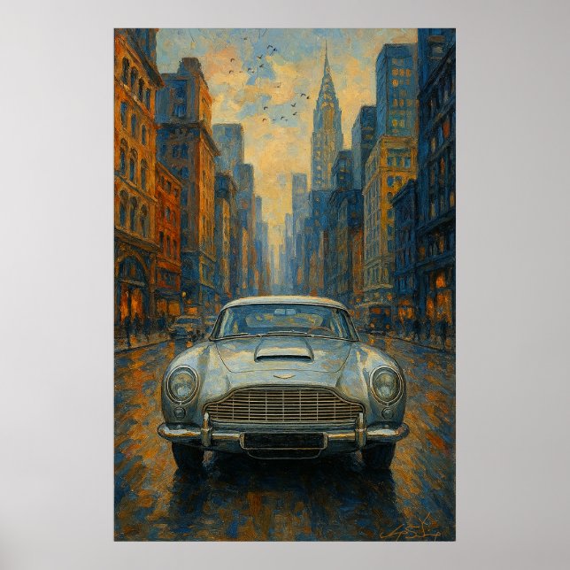 Velocity Reverie Car Poster (Framsidan)