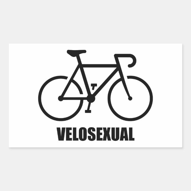 Velosexuell Rektangulärt Klistermärke (Framsida)