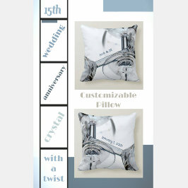 Veltade kristallvinglas kudde