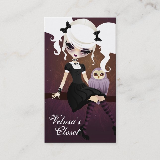 Velusa misärvisitkort visitkort (Framsida)