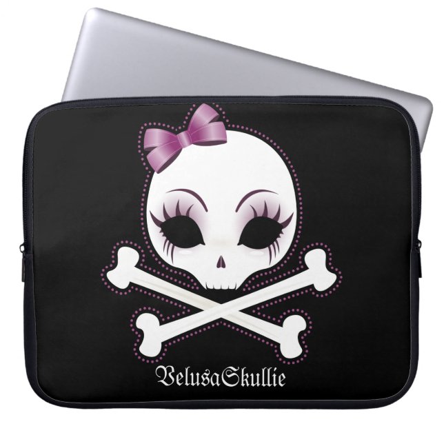 VelusaSkullie Laptop Sleeve (Framsidan)