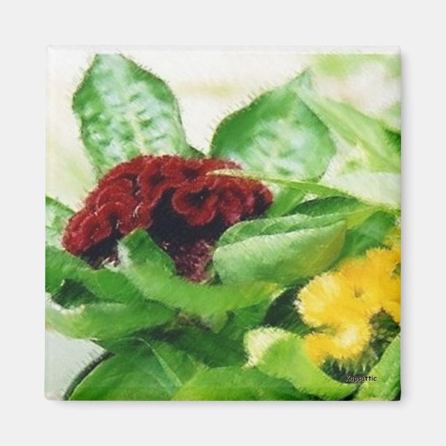 Velvet Blommigt Magnet (Framsidan)