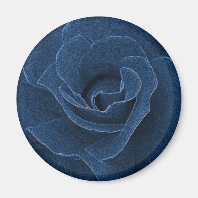 Velvet blue ro magnet (Framsidan)