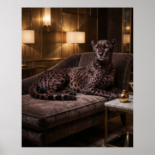 Velvet Cheetah Lounge Poster
