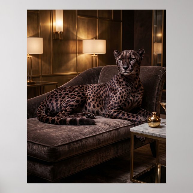 Velvet Cheetah Lounge Poster (Framsidan)