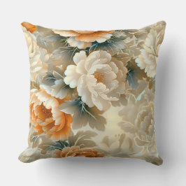 Velvet Fall Whispers Botanical Kudde