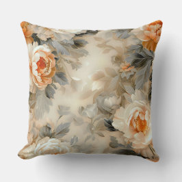 Velvet Fall Whispers Botanical Kudde