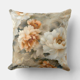 Velvet Fall Whispers Botanical Kudde