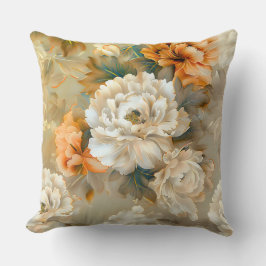 Velvet Fall Whispers Botanical Kudde