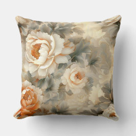 Velvet Fall Whispers Botanical Kudde