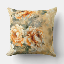 Velvet Fall Whispers Botanical Kudde