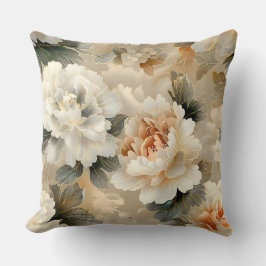 Velvet Fall Whispers Botanical Kudde