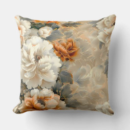 Velvet Fall Whispers Botanical Kudde