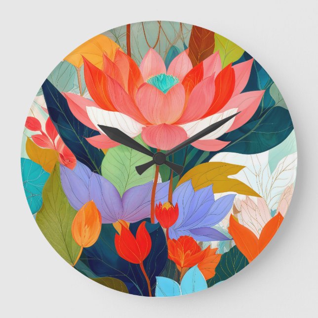 Velvet Garden Stor Klocka (Framsida)